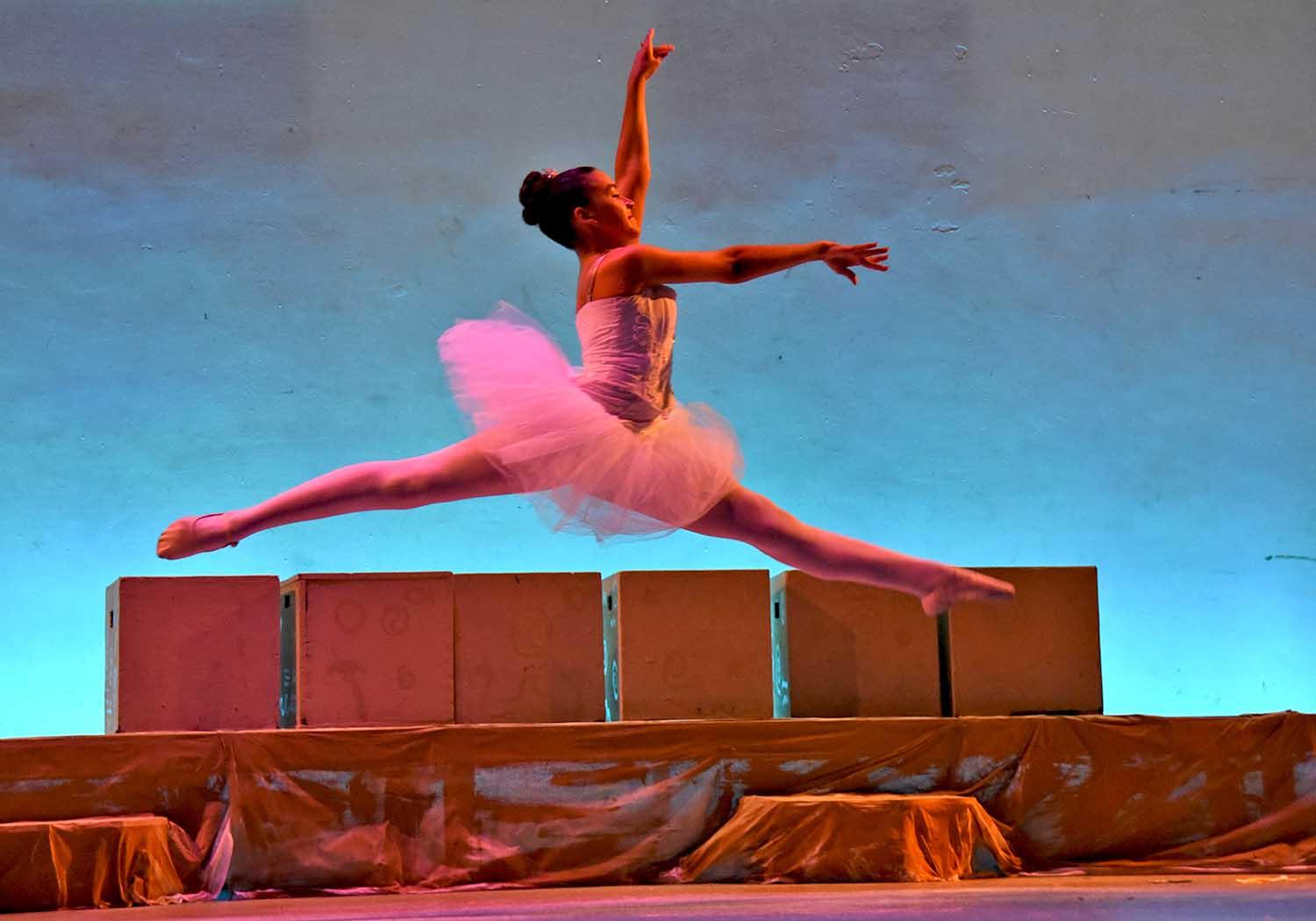 Dance student soars across the stage 