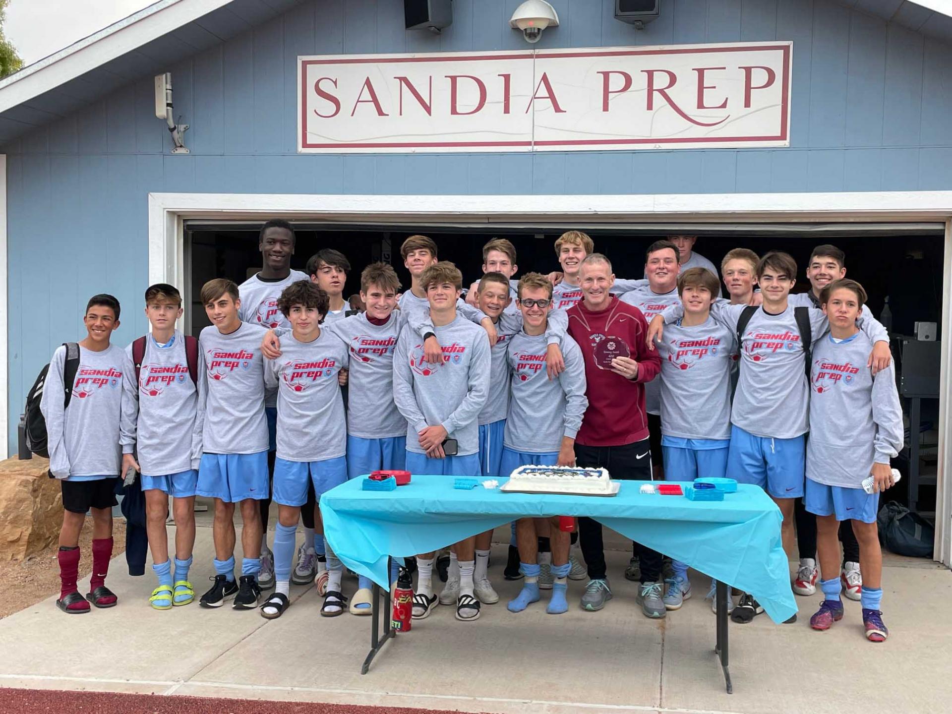 Sandia Prep Boys Varsity Soccer team 