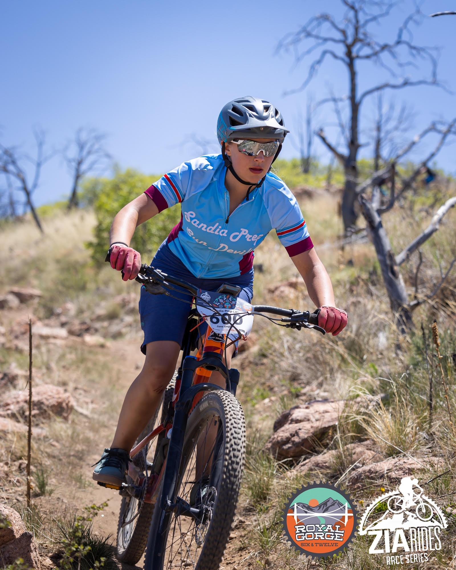 Jane English racing in Sandia Prep kit