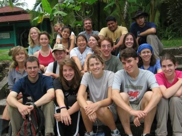 Dr. Chuck Buxbaum on a trip with students.