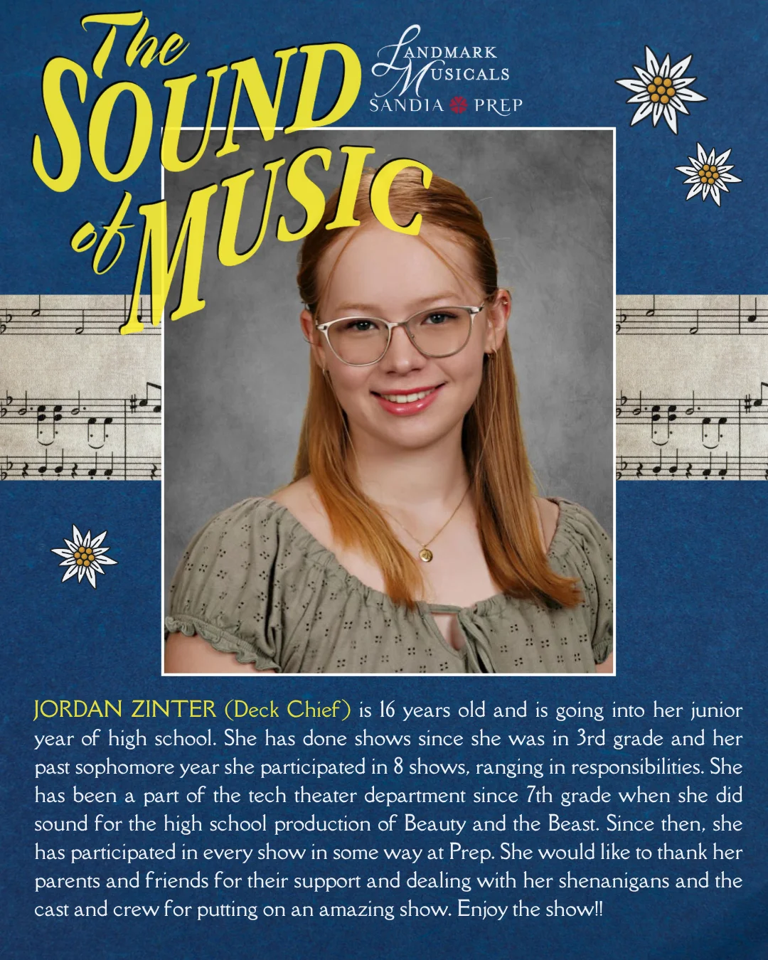 Sandia Prep student Jordan Zinter, deck chief