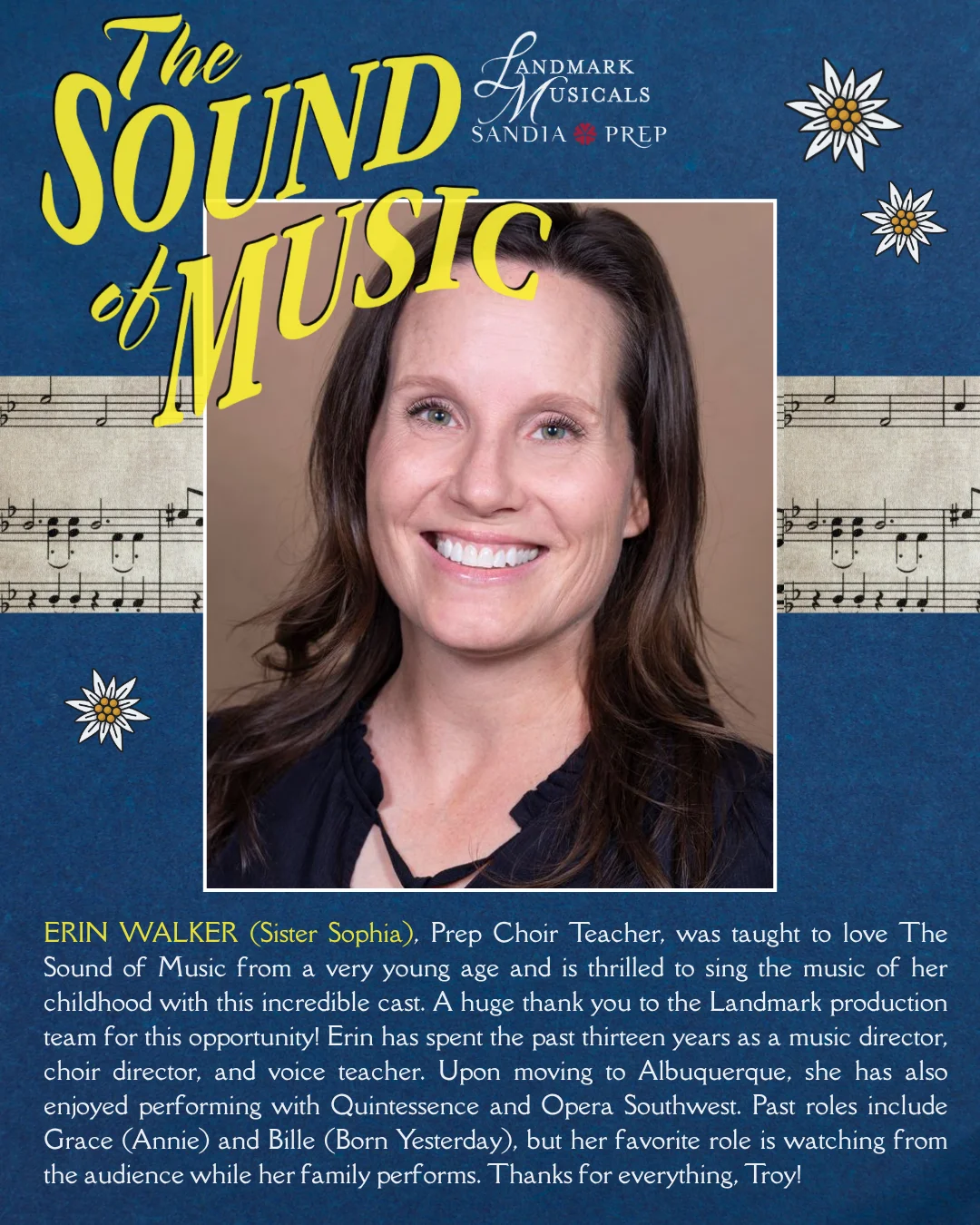 Sandia Prep faculty member Erin Walker, Sister Sophia