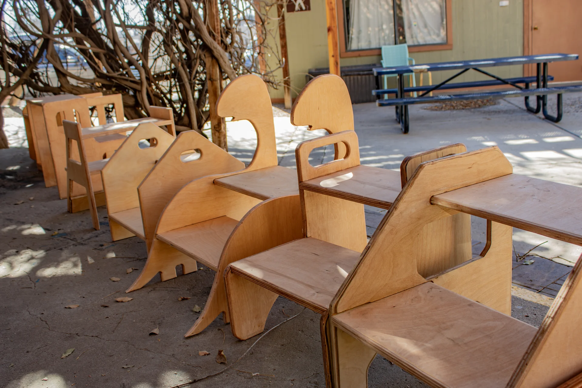 Step stools that Industrial Design students created