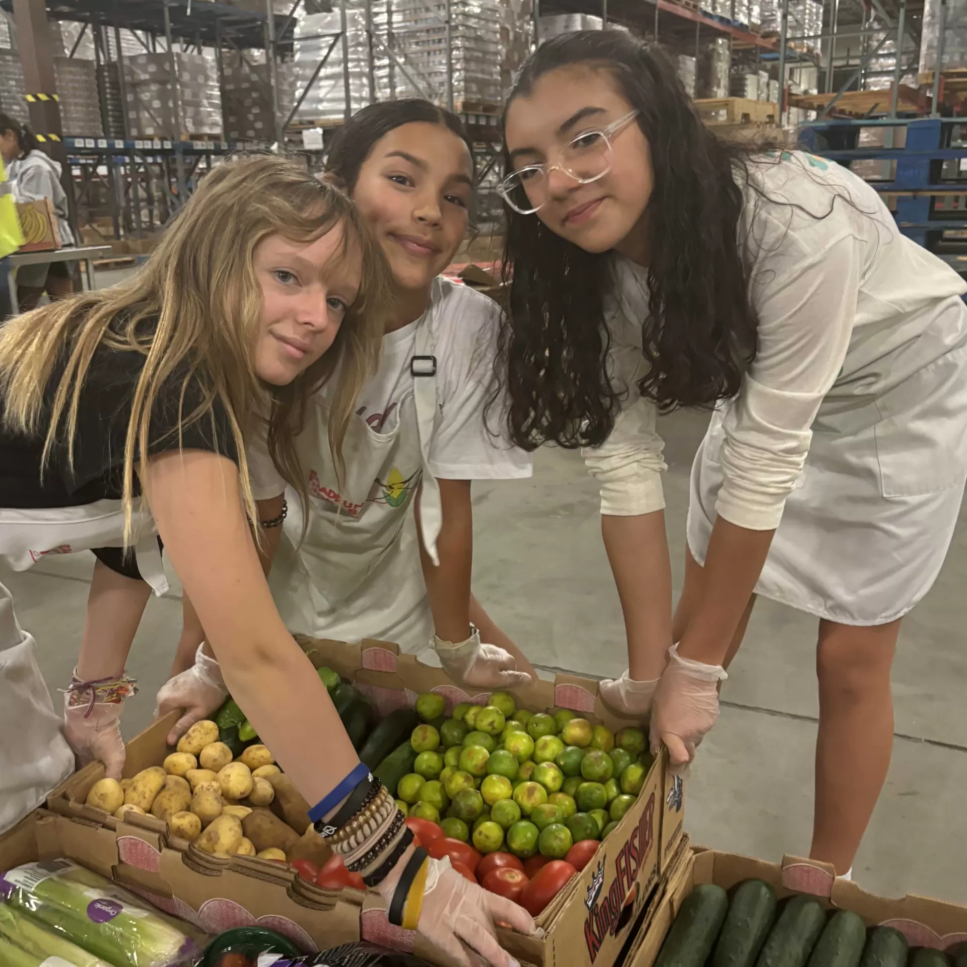 Seventh Graders Perform Community Service as Part of Back-to-School Camps