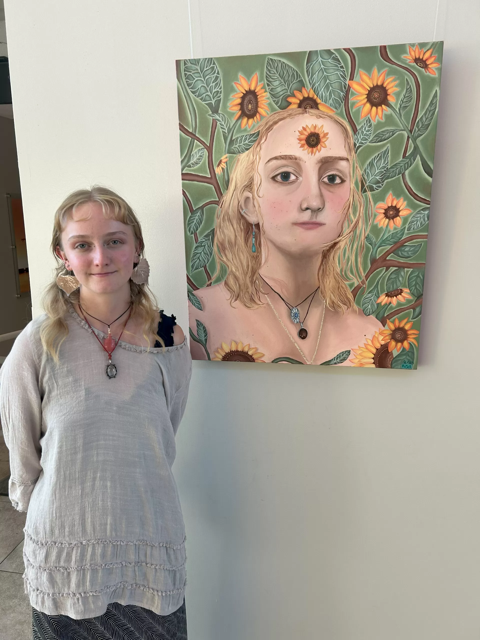 Odyssey Scholar Holds Solo Art and Poetry Exhibition 