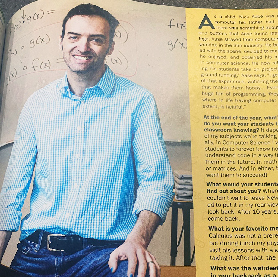 Teacher Nick Aase ’03 Featured in Albuquerque the Magazine